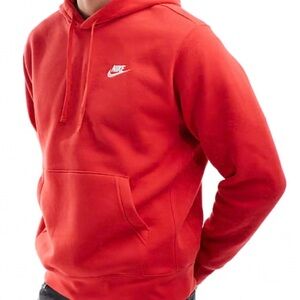 Nike Men's Red Pullover Hoodie